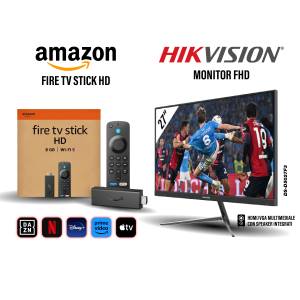 Hikvision Monitor 27" FHD 100hZ Multimediale + Amazon Fire Stick HD