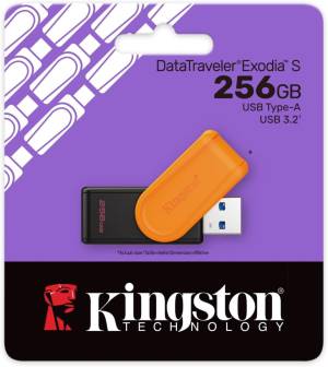 Kingston Pendrive USB-A 3.2256GB DTXS/256GB Nero/Arancio