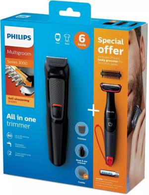 Philips Rasoio Elettrico Multigroom MG3710/85